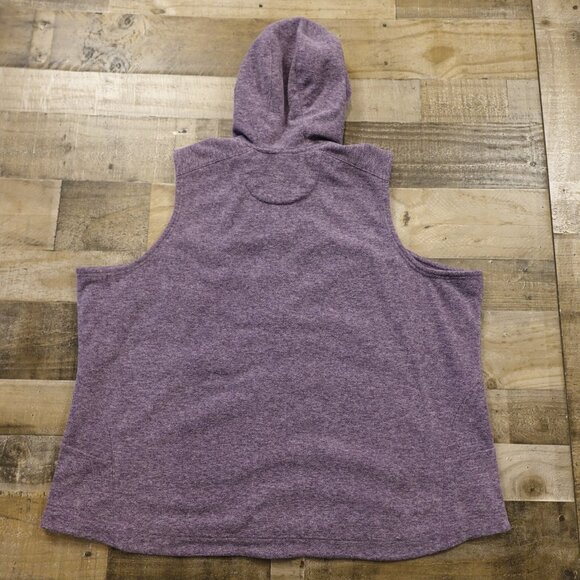 Duluth Trading Frost Lake Hooded Vest Women’s Plus 3X Purple Full Zip Fleece - Picture 7 of 12